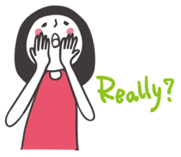 Black hair girl_Not motivated sticker #1910801