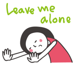 Black hair girl_Not motivated sticker #1910806