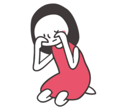 Black hair girl_Not motivated sticker #1910820