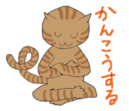 Gifu dialect with cats sticker #1911836