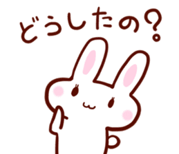 Good listener Rabbit&Cat Sticker sticker #1912077