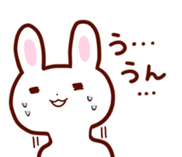 Good listener Rabbit&Cat Sticker sticker #1912092