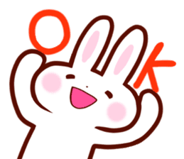 Good listener Rabbit&Cat Sticker sticker #1912097