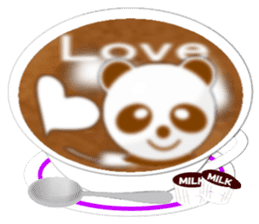 Caffe latte art sticker(English ver) sticker #1912261