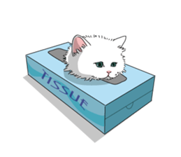 a little Realistic Nyanko Sticker sticker #1912398