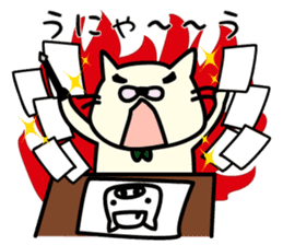 Drawing cat&Panda cold sticker #1912875