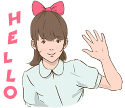 Ribbon Momoko- chan sticker #1913062