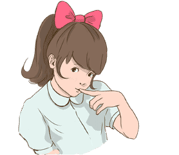 Ribbon Momoko- chan sticker #1913063