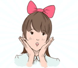 Ribbon Momoko- chan sticker #1913067