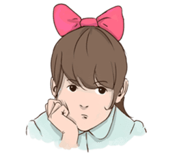 Ribbon Momoko- chan sticker #1913068
