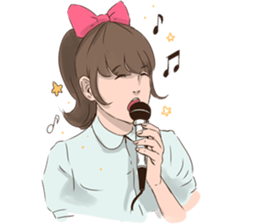 Ribbon Momoko- chan sticker #1913070