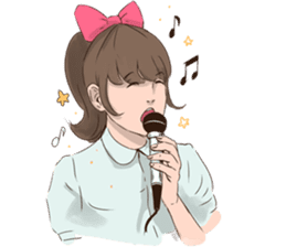 Ribbon Momoko- chan sticker #1913070