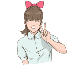 Ribbon Momoko- chan sticker #1913076