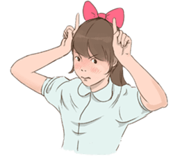 Ribbon Momoko- chan sticker #1913077