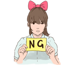 Ribbon Momoko- chan sticker #1913081