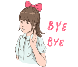 Ribbon Momoko- chan sticker #1913084