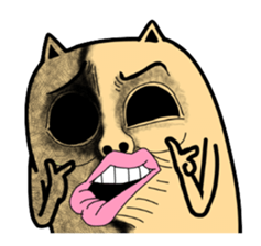 Dog expressive sticker #1913272