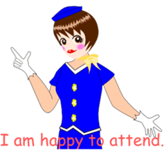 Message Attendant English ver sticker #1913570