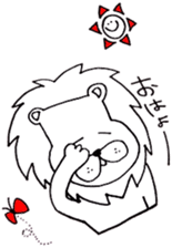 Daily life of the lion sticker #1915092
