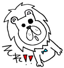 Daily life of the lion sticker #1915098