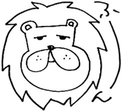 Daily life of the lion sticker #1915100