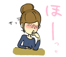 The girl with the mask of a demon sticker #1915671