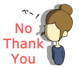 The girl with the mask of a demon sticker #1915674