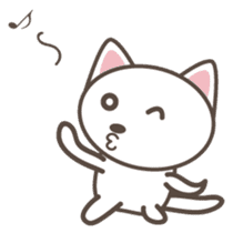 White cat Matatabi-kun Japanese version sticker #1917662