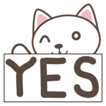 White cat Matatabi-kun Japanese version sticker #1917685