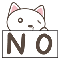 White cat Matatabi-kun Japanese version sticker #1917686