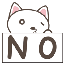 White cat Matatabi-kun Japanese version sticker #1917686