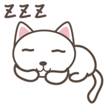 White cat Matatabi-kun Japanese version sticker #1917700