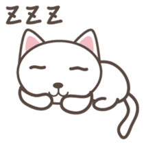 White cat Matatabi-kun Japanese version sticker #1917700