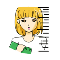 sharp tongue girl sticker #1917708