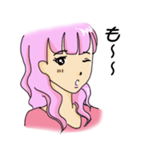 sharp tongue girl sticker #1917714