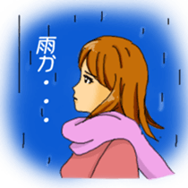 sharp tongue girl sticker #1917724