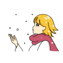 sharp tongue girl sticker #1917736