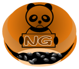 PANDA DORAYAKI sticker(japan ver) sticker #1917785