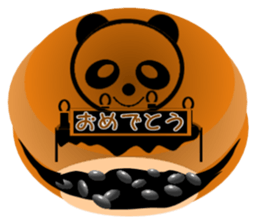 PANDA DORAYAKI sticker(japan ver) sticker #1917801