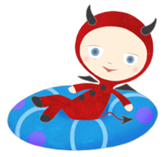 Angel, Devil, Pierrot sticker #1919086