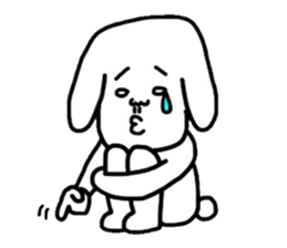 Creepy dog "Funta" sticker #1919749