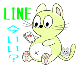 pop belly cat sticker #1920261