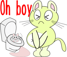 pop belly cat sticker #1920263