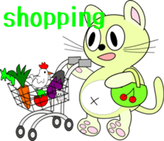 pop belly cat sticker #1920269