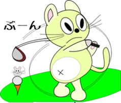 pop belly cat sticker #1920271