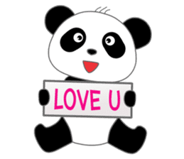 Lovely Panda (Eng Ver.) sticker #1920346