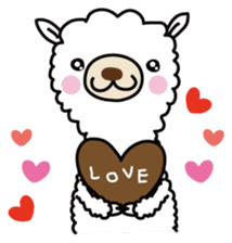 Three alpacas sticker - Greetings sticker #1920629