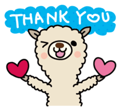 Three alpacas sticker - Greetings sticker #1920632