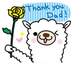 Three alpacas sticker - Greetings sticker #1920642