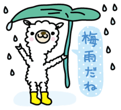 Three alpacas sticker - Greetings sticker #1920643